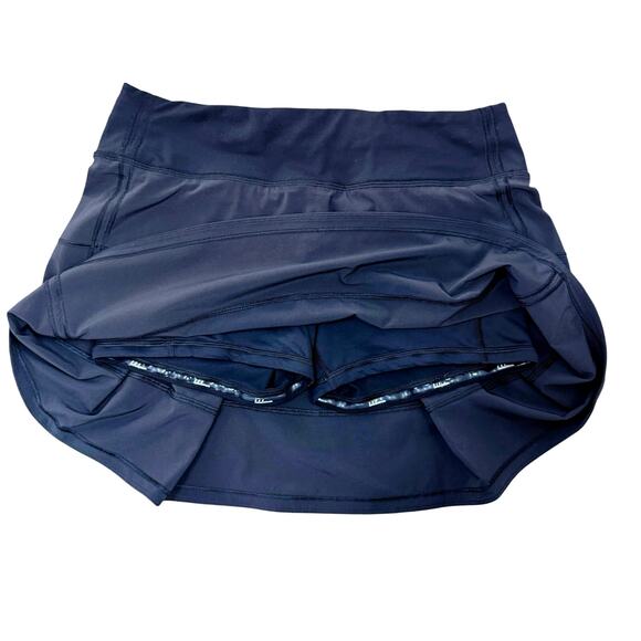 Lululemon Pace Rival Skirt 4-way Stretch Skort 14" Length Size 6 Black NWOT - Picture 5 of 9